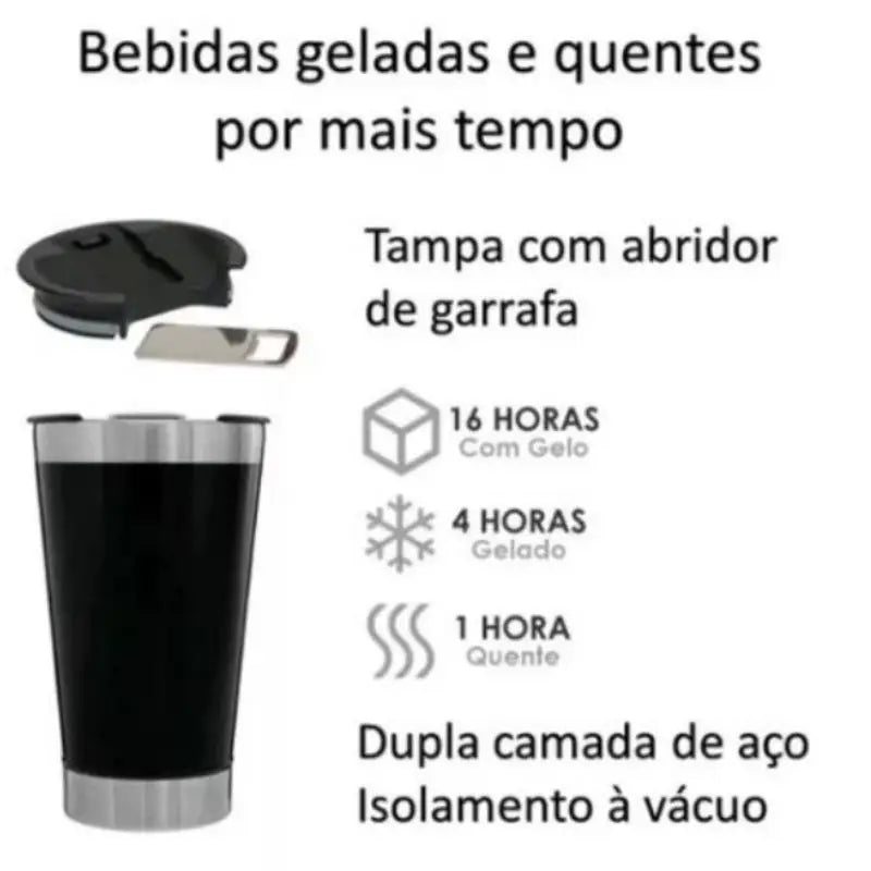 Different angles of 473ml Thermal Cup