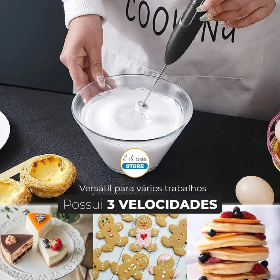 Electric Mixer in Use