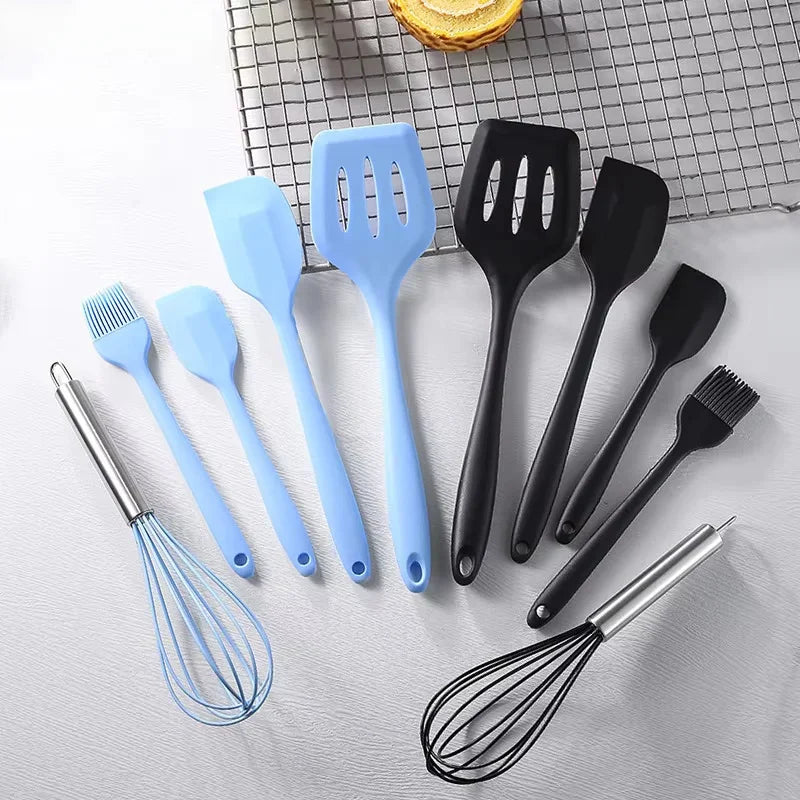 Silicone egg beater black